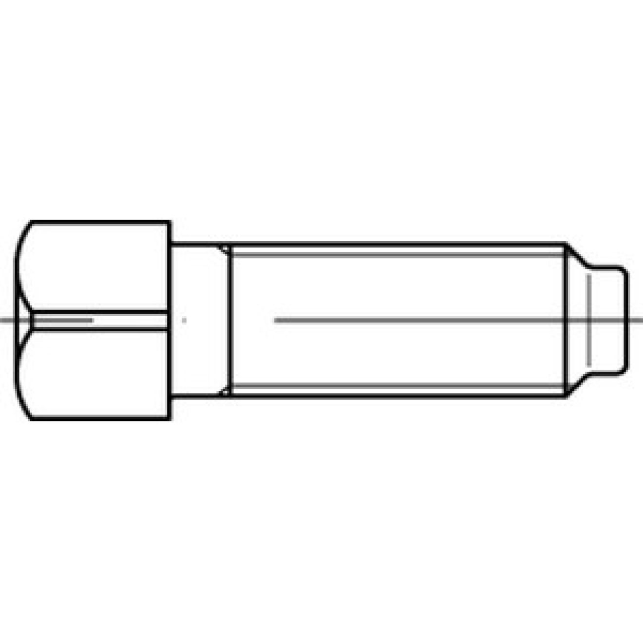 5/8 Zoll - 11 x 3 1/4 Zoll UNC Sechskant Zollschraube verzinkt