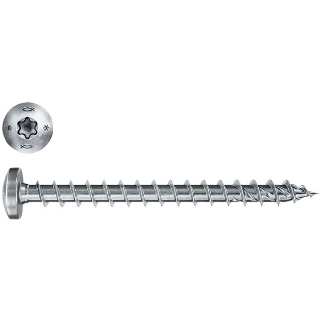 fischer PowerFast FPF II Rundkopf verzinkt TX - 3,0 x 12 VG T-10
