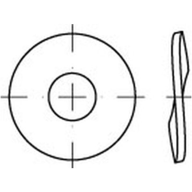DIN 137 Federscheiben Edelstahl A4 Form B - 10
