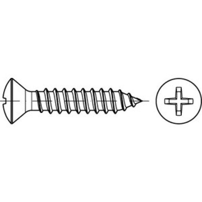 DIN 7983 Linsensenk-Blechschraube verzinkt C - H - 2,9 x 13