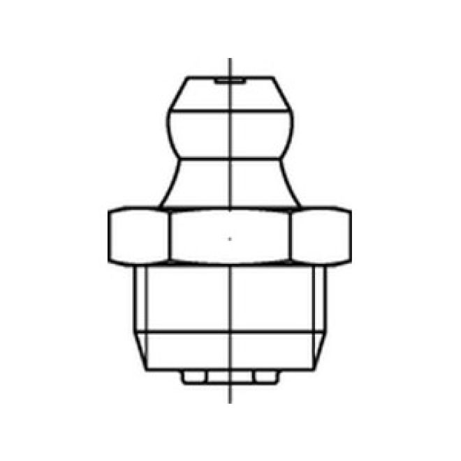 DIN 71412 Kegelschmiernippel verzinkt A - M 10 x 1 SW11