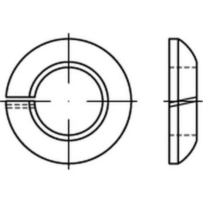 DIN 74361 Federring Form C verzinkt - 12,5