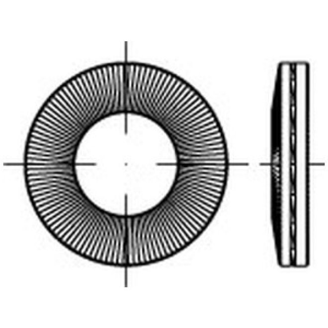 NORD-LOCK X - series SP zinklamellenbeschichtet - 10(10,5 x 21,0x 3,5)