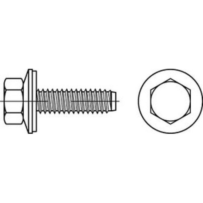 Fassadenschraube Form BZ mit Dichtscheibe A2 - 6,3 x 100 Dichtscheibe 16 mm