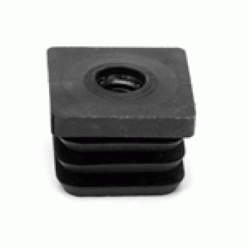 Gewindestopfen für Vierkantrohr schwarz - 30 x 30 M 8 Wandstärke 1,0-1,5mm