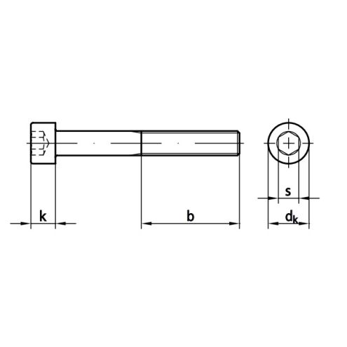 DIN 912 Zylinderschraube 8.8 verzinkt&nbsp;/&nbsp;ISO 4762/DIN 912 8.8 verzinkt M 6 x 10