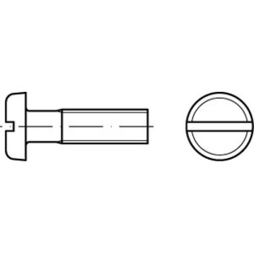 ISO 1580/DIN 85 Flachkopfschraube 4.8 verzinkt
