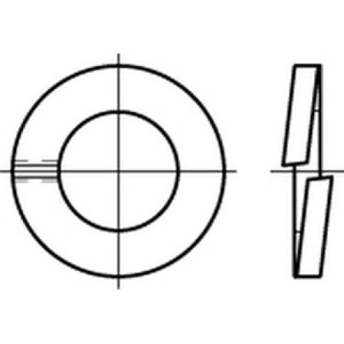 DIN 127 Federringe Edelstahl 1.4310 Form B