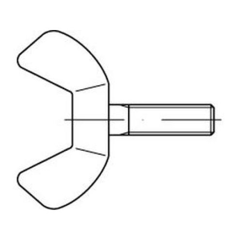 äDIN 316 Flügelschraube Edelstahl A2 AF