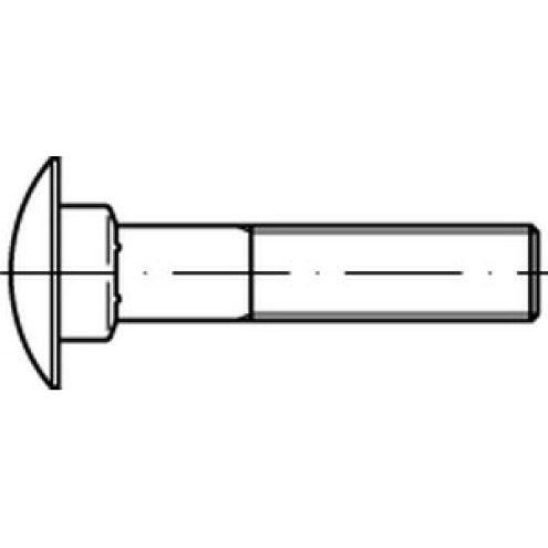 DIN 603 Flachrundschraube 8.8 verzinkt