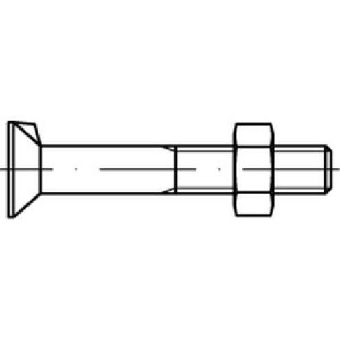 DIN 604 Senkschraube mit Nase Mu 4.6