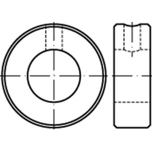 DIN 705 Stellringe Form B Stahl