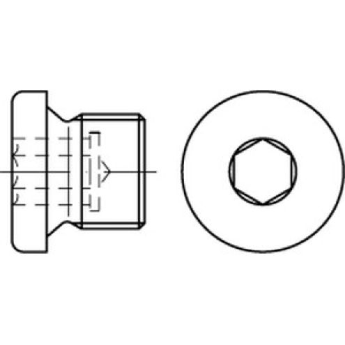 DIN 908 Verschlußschraube Messing