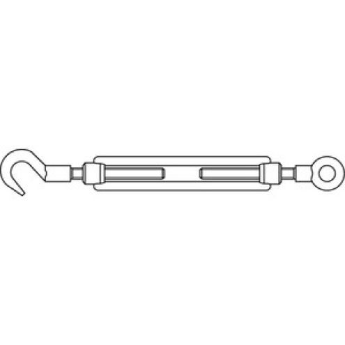 DIN 1480 Spannschloss 1x Haken 1x Öse Edelstahl A4