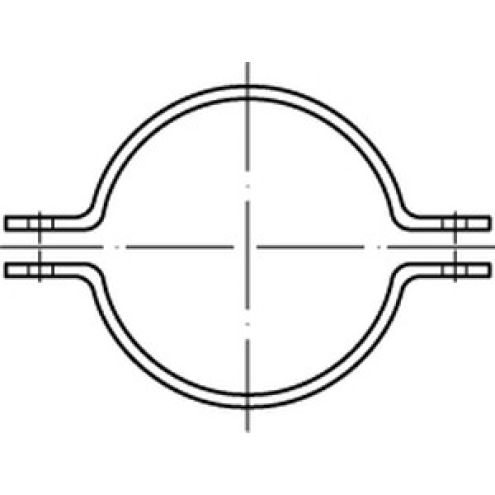 DIN 3567 Rohrschellen-Hälfte A5