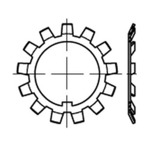 DIN 5406 Sicherungsblech Stahl für DIN 981