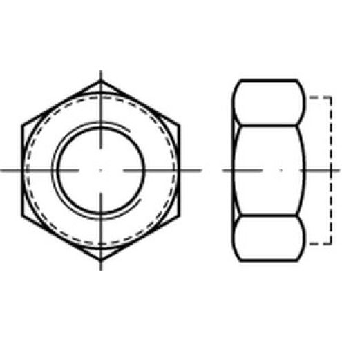 DIN 6925 Stopmutter Ganzmetall Form V Kl.8 verzinkt