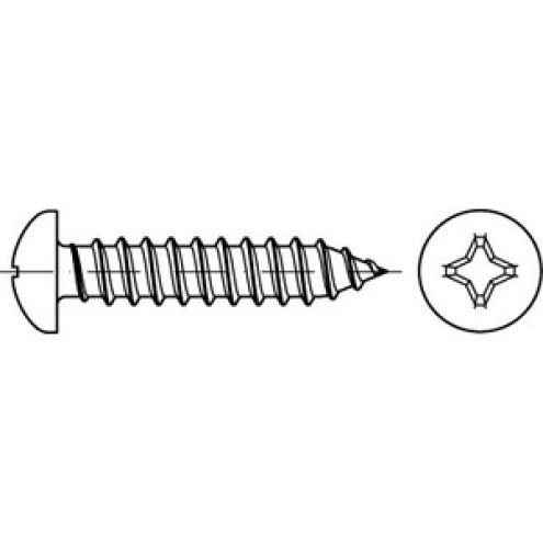 DIN 7981 Linsen-Blechschraube A2 C - H