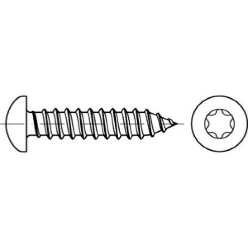 ISO 14585 Linsen-Blechschraube A2 Form C