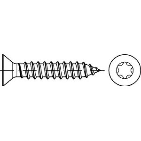 ISO 14586 Senk-Blechschraube A2 Form C TX