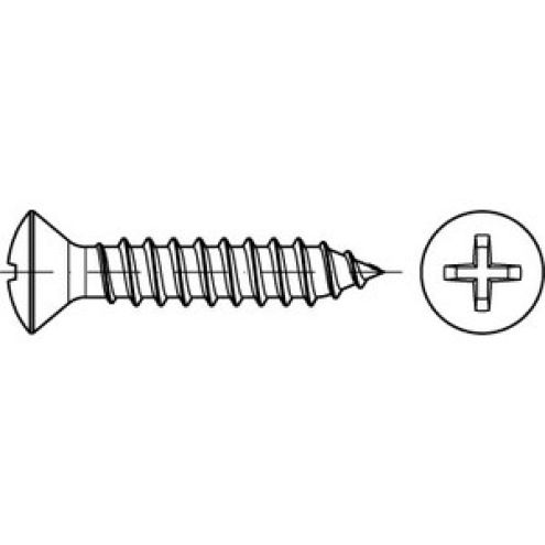 DIN 7983 Linsensenk-Blechschraube A2 C - H