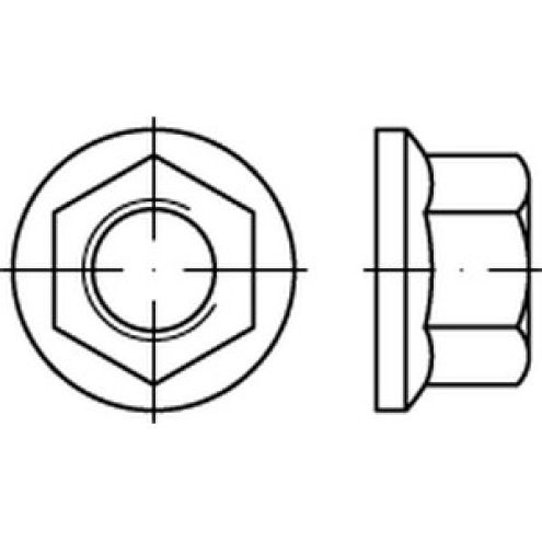 DIN 74361 Flachbundmutter 10 Form B