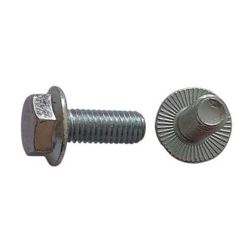 Sechskantkopf - Rippschrauben mit Flansch verzinkt&nbsp;/&nbsp;Sechskantkopf - Rippschrauben mit Flansch verzinkt - M 8 x 25
