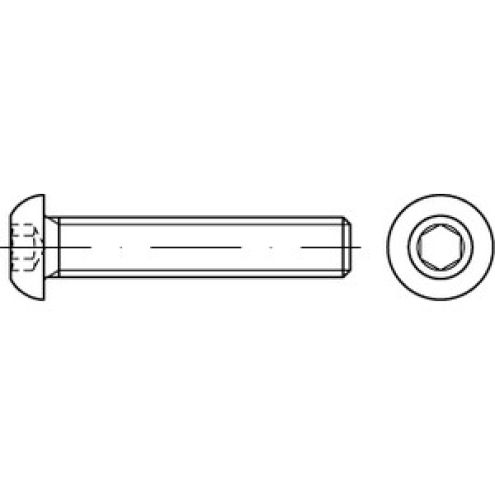 ISO 7380-1 Flachkopfschraube A2
